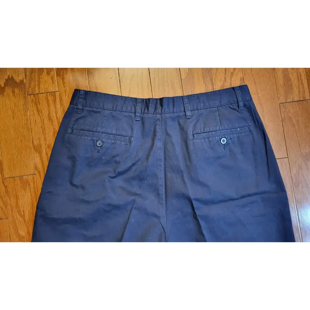 NWT Sears Covington Pleated Men Shorts Size 36 (Actual 32W) Blue Regular Fit
